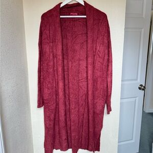 Barefoot Dreams Cozy Red Cardigan/duster